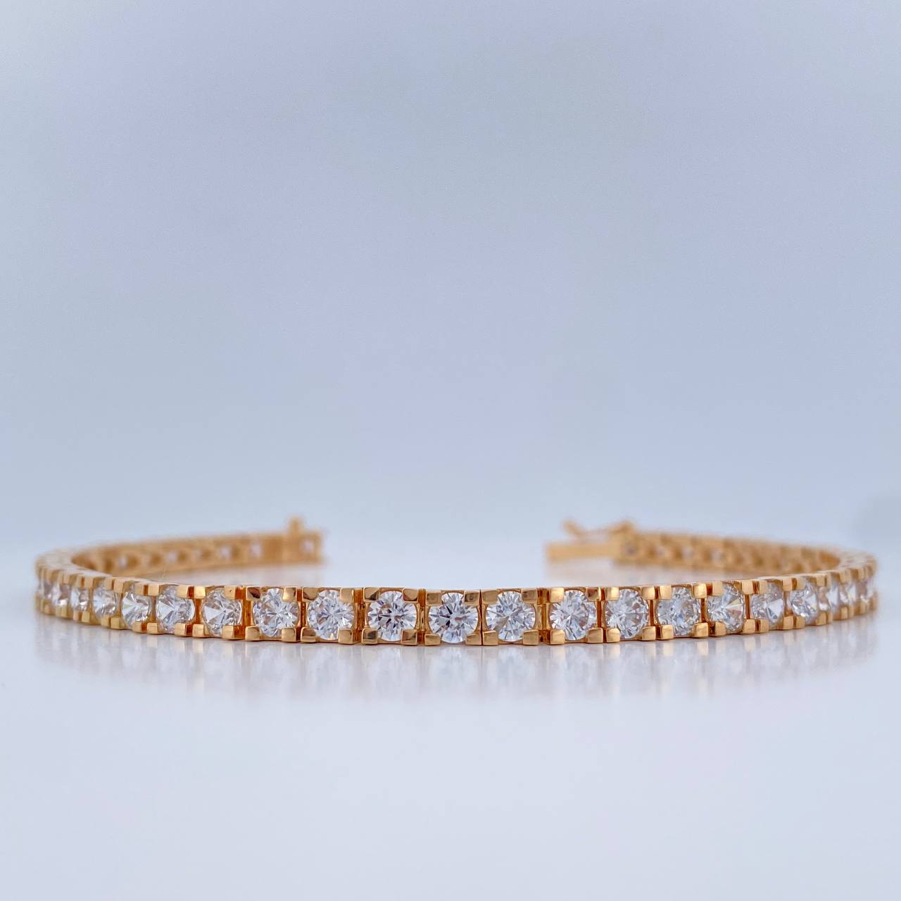 Pulso Tennis 15.25gr / 18cm / 3.35mm Oro Amarillo 18K $