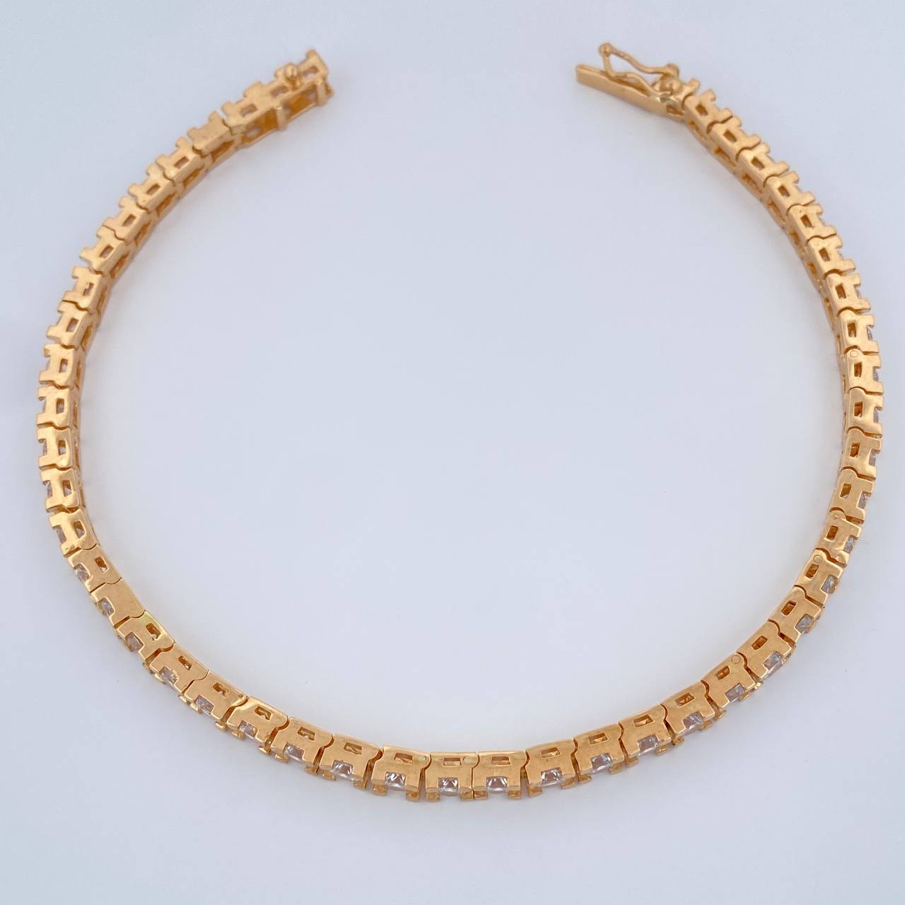 Pulso Tennis 15.25gr / 18cm / 3.35mm Oro Amarillo 18K $