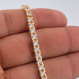 Pulso Tennis 18.95gr / 20cm / 4mm Oro Amarillo 18K +