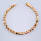 Pulso Tennis 13.95gr / 17cm / 4mm Oro Amarillo 18K $