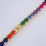 Pulso Tennis 13.95gr / 17cm / 4mm Oro Amarillo 18K $