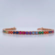 Pulso Tennis 13.5gr / 15.9cm / 3mm Oro Rosa 18K %