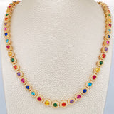 Cadena Tennis 52.6gr / 49cm / 6mm Oro Amarillo 18K +