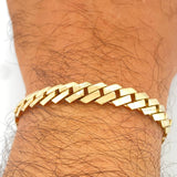 Pulso Cubano 19.25gr / 20cm / 8mm Oro Amarillo 18K +