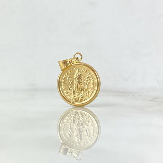 Dije Virgen Fatima 1.1gr / 2.5cm / Oro 18K