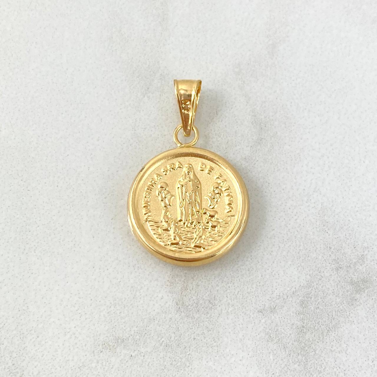 Dije Virgen Fatima 1.1gr / 2.5cm / Oro 18K