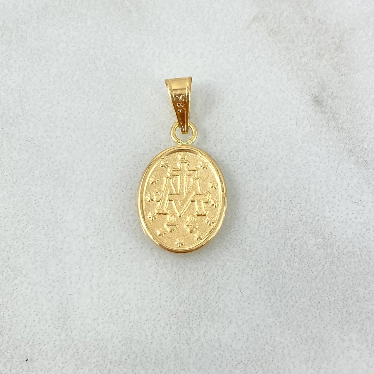 Dije Virgen Milagrosa 0.6gr / 2cm / Troquelada Oro Amarillo