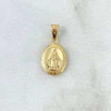 Dije Virgen Milagrosa 0.6gr / 2cm / Troquelada Oro Amarillo