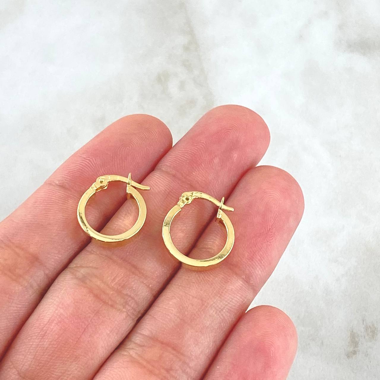Candongas Diani 0.95gr / 1cm / Oro Amarillo 18K