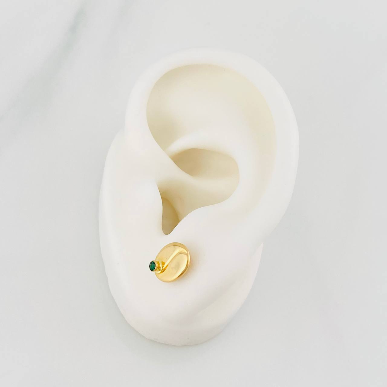 Topos Grano de Café 1g / 7.6mm Oro Amarillo 18K