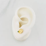 Topos Grano de Café 1g / 7.6mm Oro Amarillo 18K