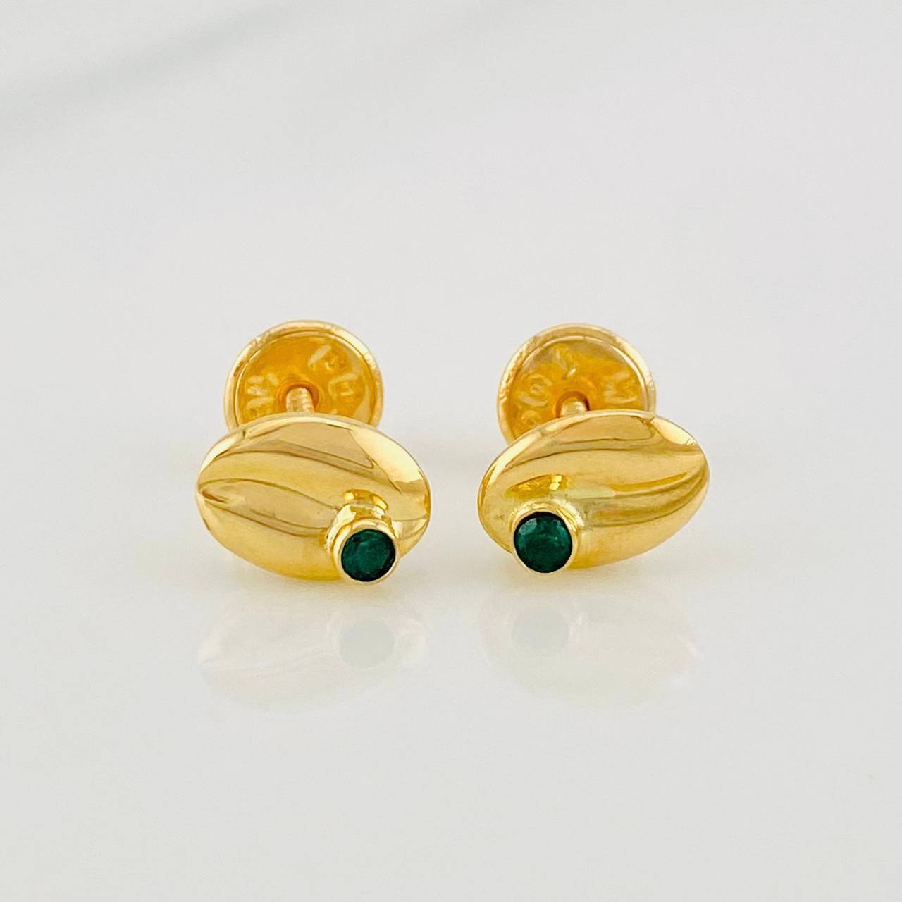 Topos Grano de Café 0.65g / 5.5mm Oro Amarillo 18K