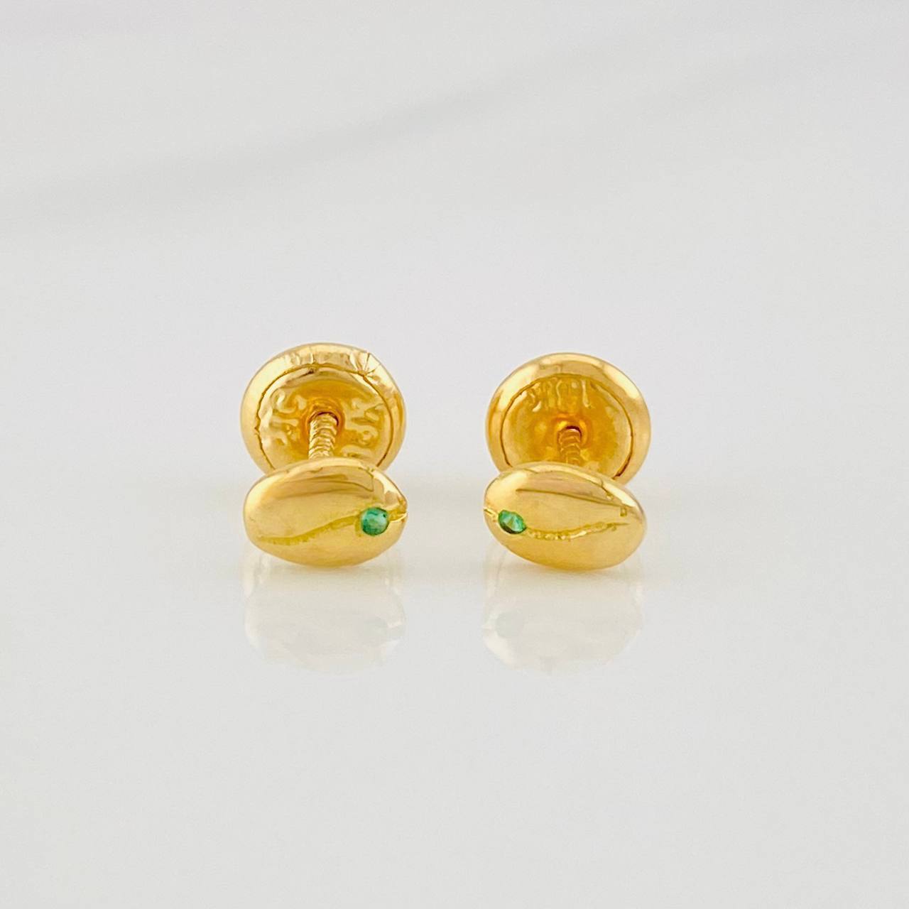 Topos Grano de Café 0.65g / 4mm Oro Amarillo 18K