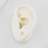 Topos Grano de Café 0.65g / 4mm Oro Amarillo 18K