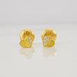 Topos Corazón Medio Destello 0.65g / 4mm Oro Amarillo 18K
