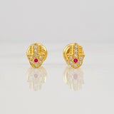 Topos Mano Hamsa 0.75g / 4.48mm Oro Amarillo 18K