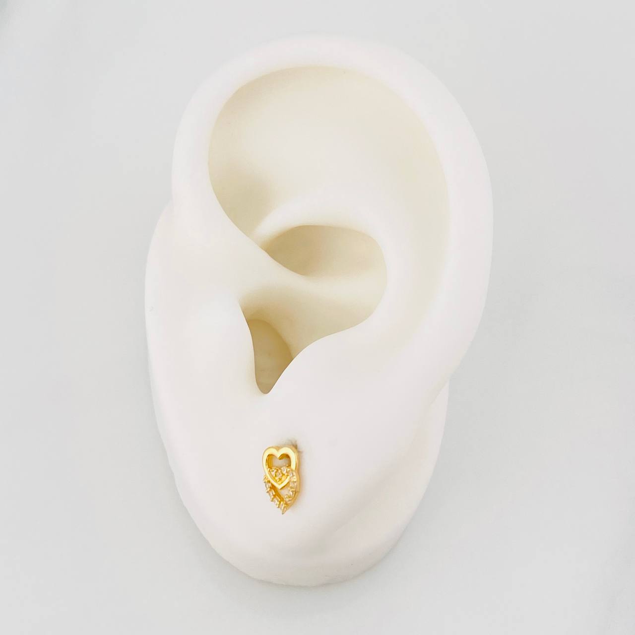 Topos Corazones 0.75g / 7mm Oro Amarillo 18K