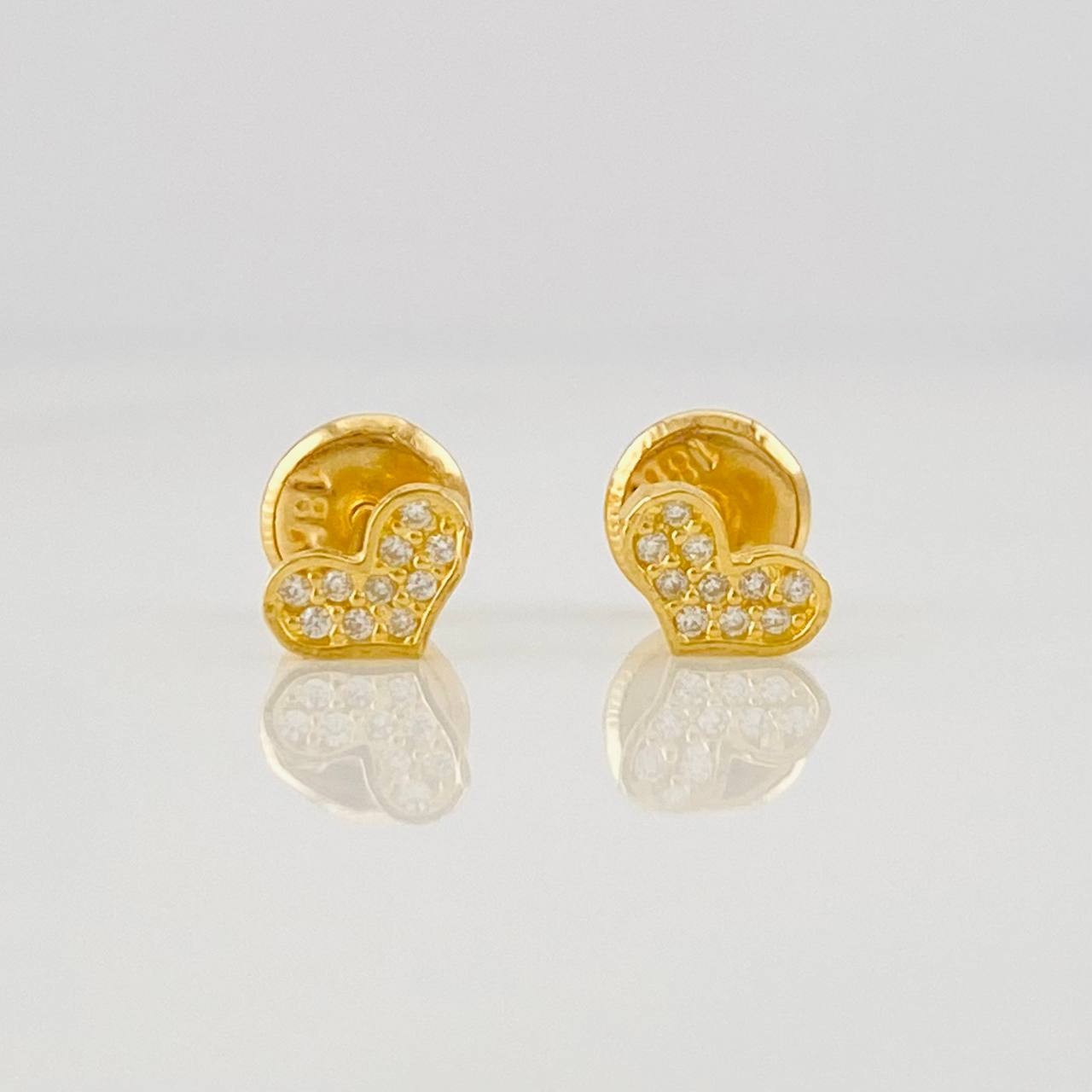 Topos Corazón 0.6g / 3.8mm Oro Amarillo 18K