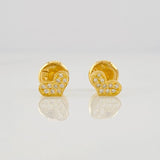 Topos Corazón 0.6g / 3.8mm Oro Amarillo 18K