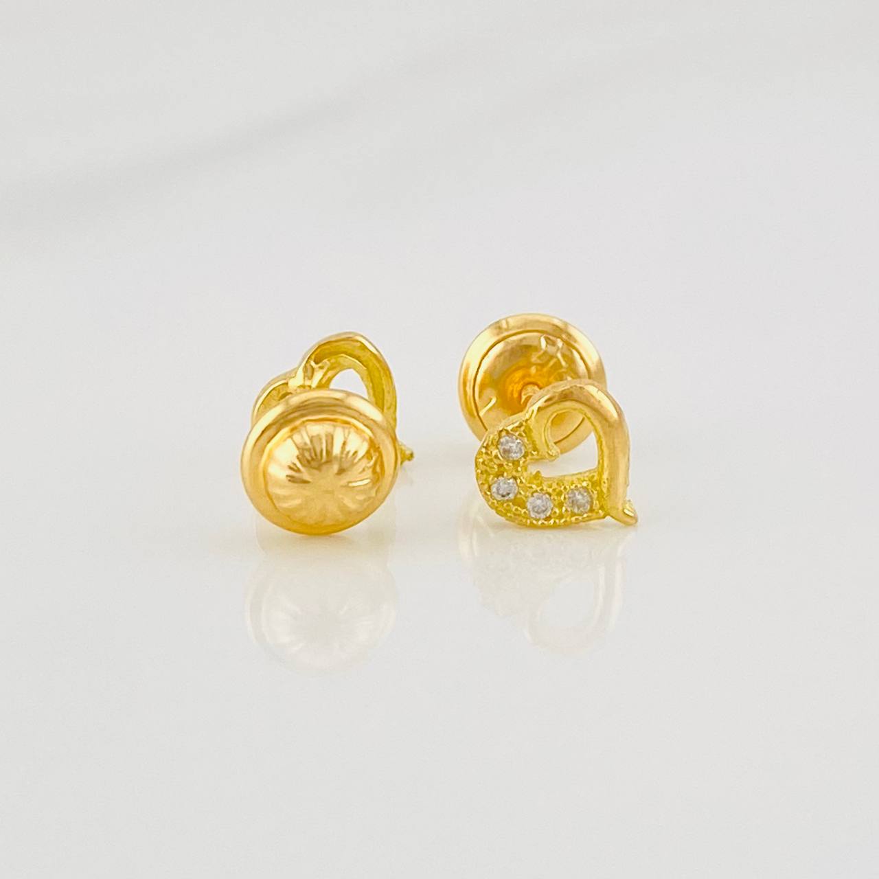 Topos Corazon 0.85g / 6mm Oro Amarillo 18K