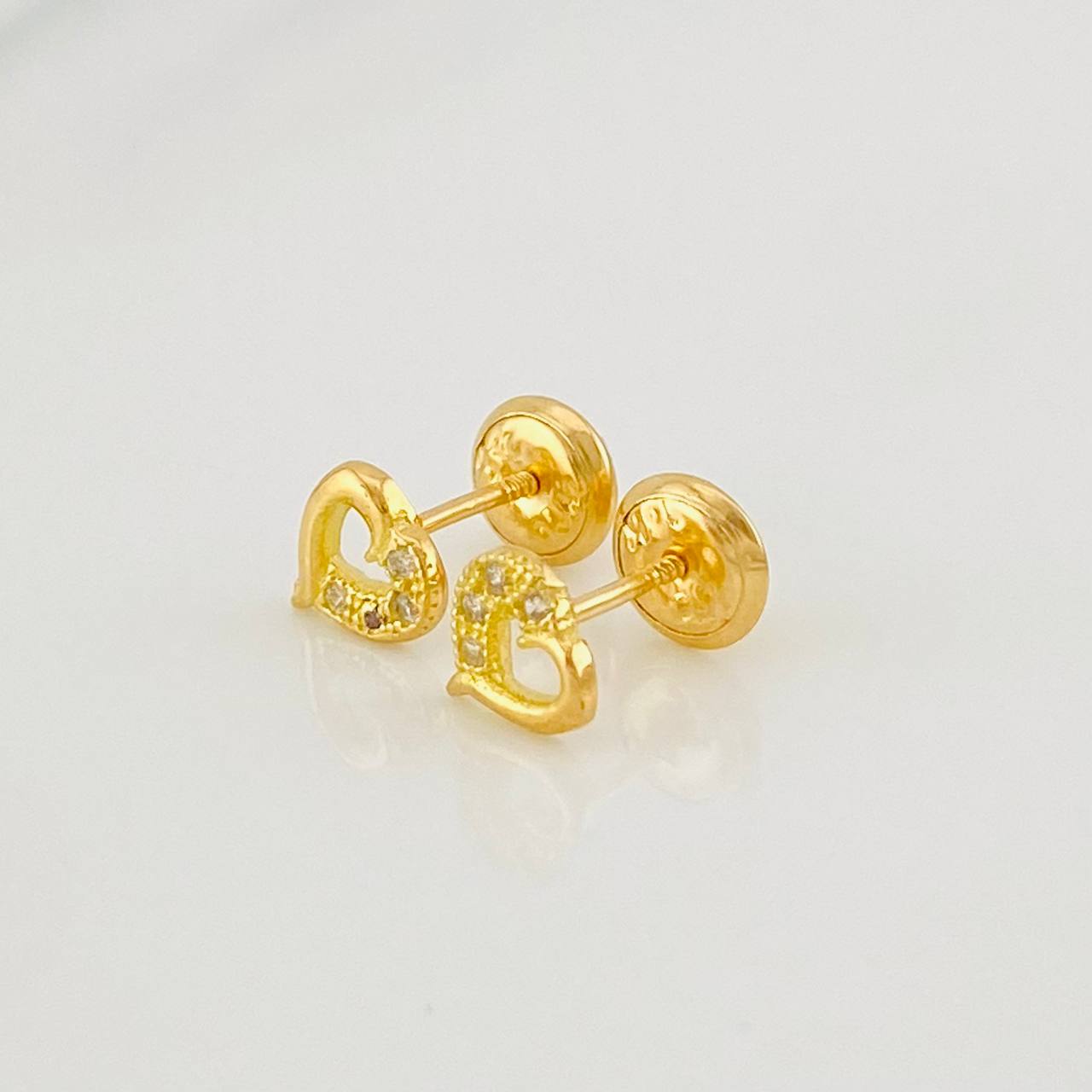Topos Corazon 0.85g / 6mm Oro Amarillo 18K