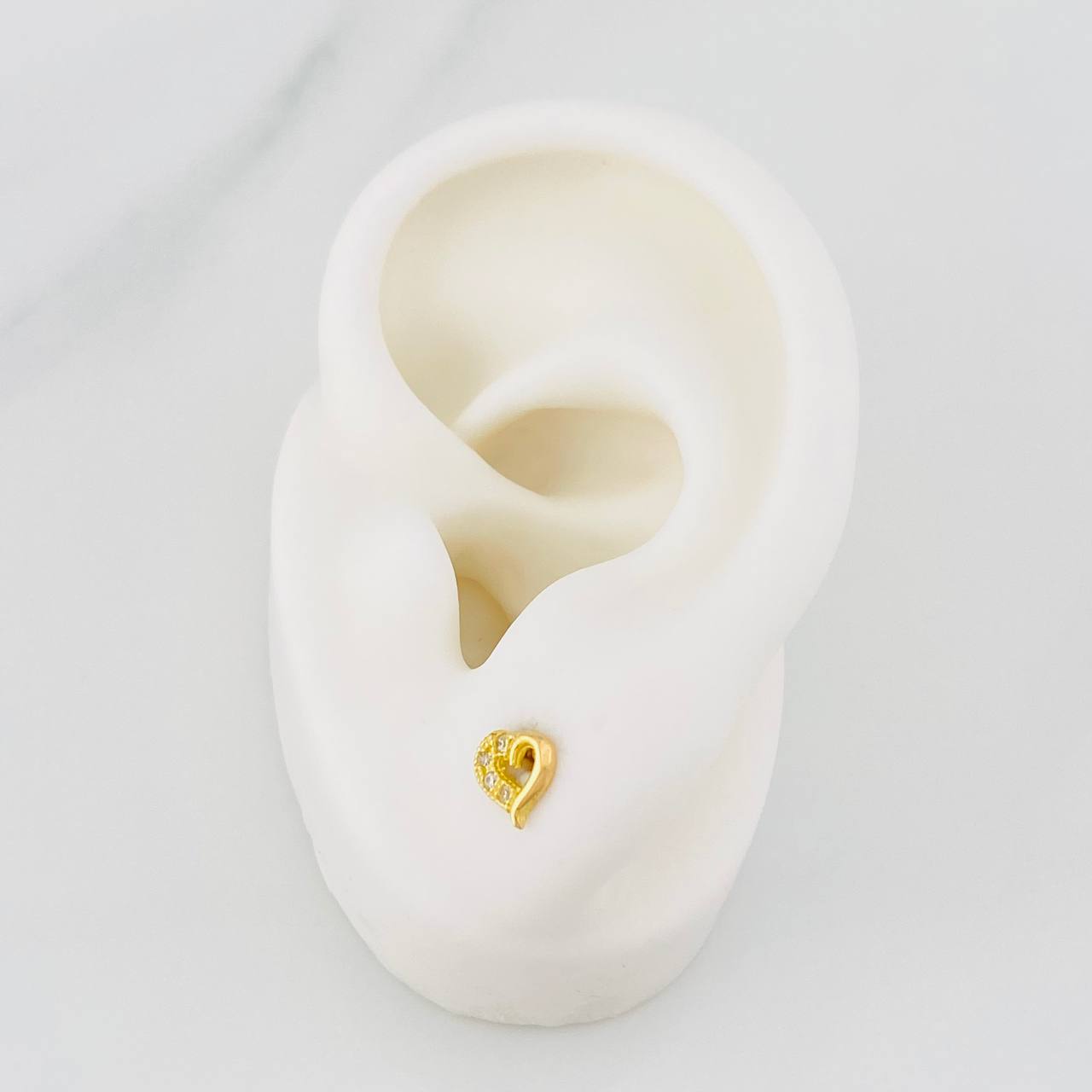 Topos Corazon 0.85g / 6mm Oro Amarillo 18K