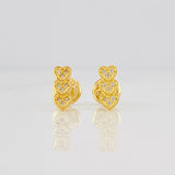 Topos Corazones 0.8g / 8mm Oro Amarillo 18K