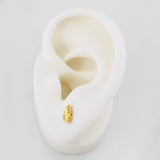 Topos Alas Mariposa 0.9g / 7mm Oro Amarillo 18K