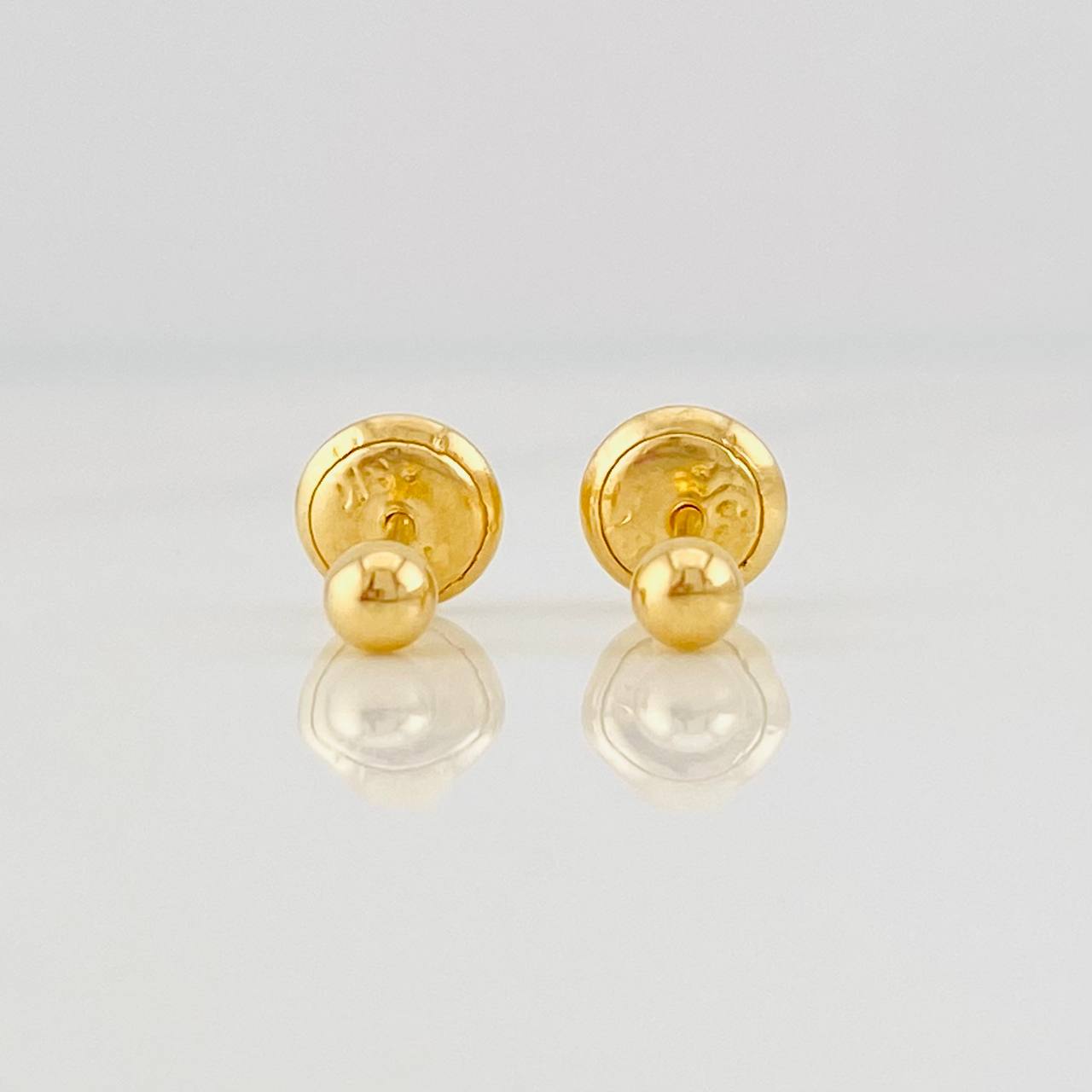 Topos Bola Lisa 0.45g / 3mm Oro Amarillo 18K