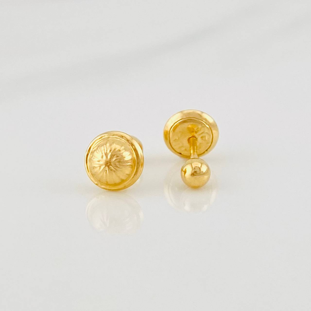 Topos Bola Lisa 0.45g / 3mm Oro Amarillo 18K