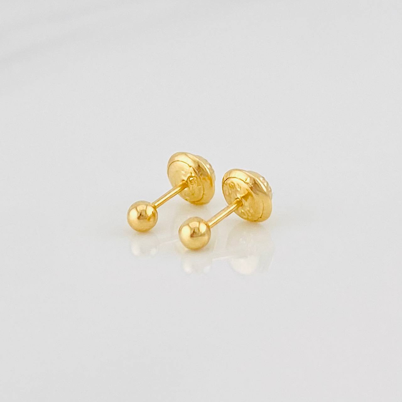 Topos Bola Lisa 0.45g / 3mm Oro Amarillo 18K