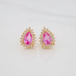 Topos Halo Lagrima 2.4g / 7.6mm Oro Amarillo 18K