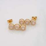 Topos Circulos 3.7g / 5.4mm Oro Amarillo 18K