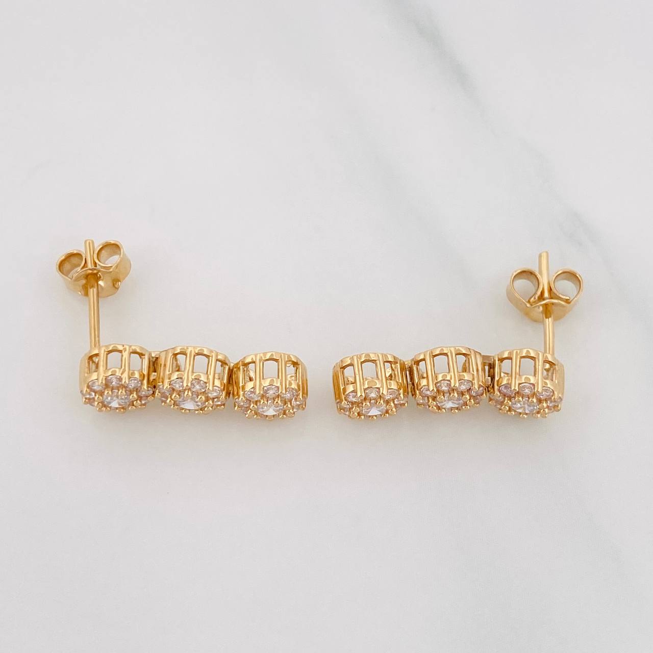 Topos Circulos 3.7g / 5.4mm Oro Amarillo 18K