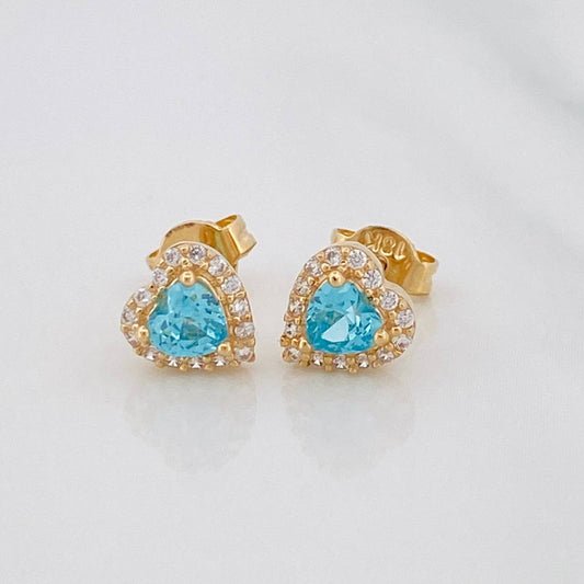 Topos Corazon Tupido 1.5g / 6.5mm Oro Amarillo 18K