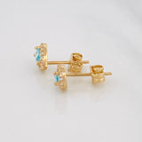 Topos Corazon Tupido 1.5g / 6.5mm Oro Amarillo 18K