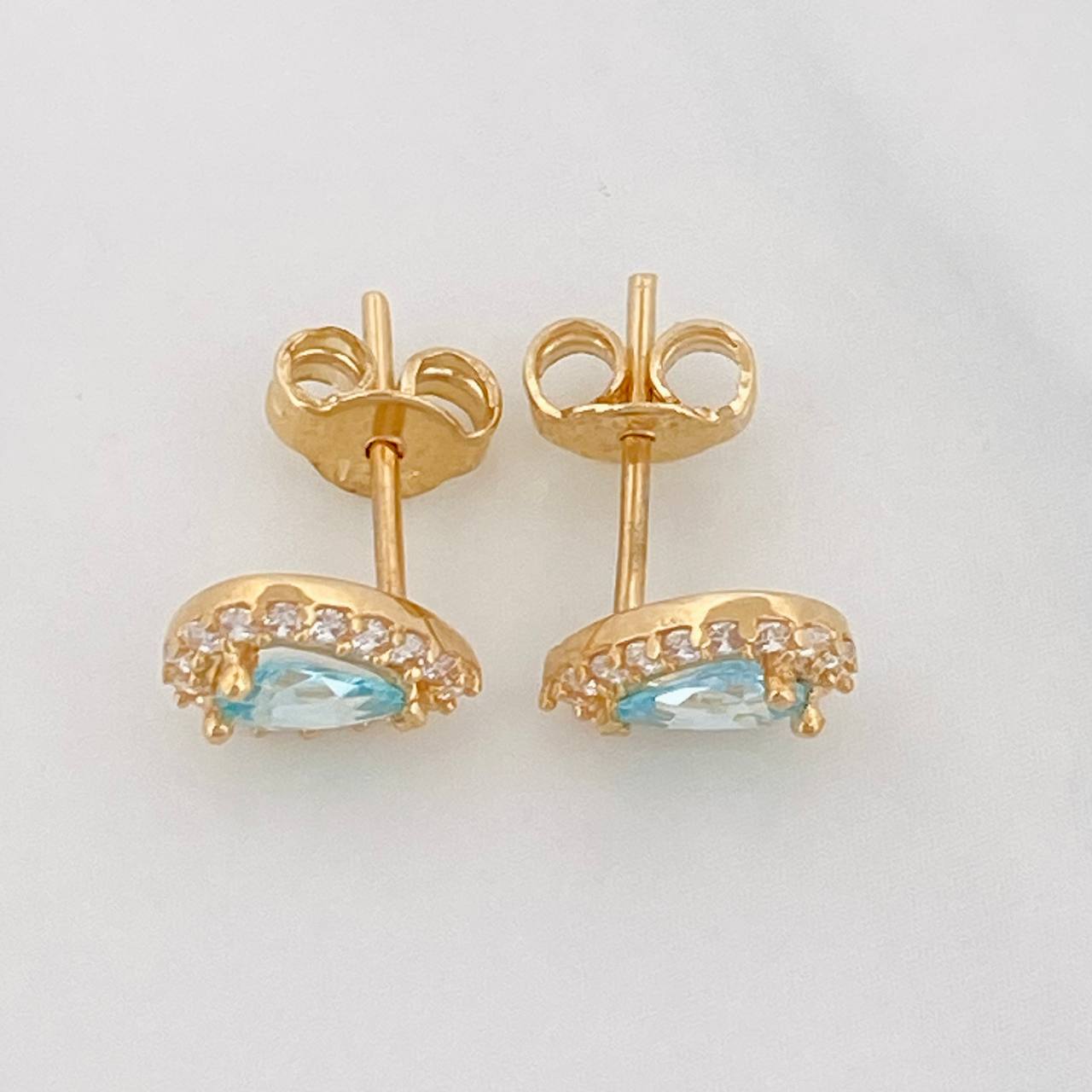 Topos Lagrima 1.1g / 5.75mm Oro Amarillo 18K