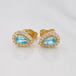 Topos Lagrima 1.1g / 5.75mm Oro Amarillo 18K