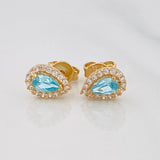 Topos Lagrima 1.1g / 5.75mm Oro Amarillo 18K