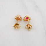 Topos Corazon Tupido 1.55g / 6.4mm Oro Amarillo 18K