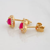 Topos Corazon Tupido 1.55g / 6.4mm Oro Amarillo 18K