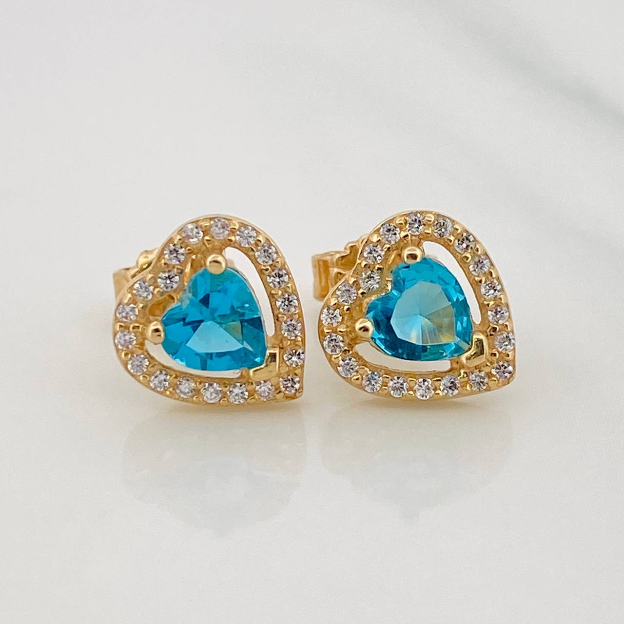 Topos Corazon 2.45g / 9.2mm Oro Amarillo 18K