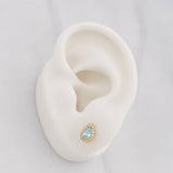 Topos Lagrima 1.1g / 5.75mm Oro Amarillo 18K
