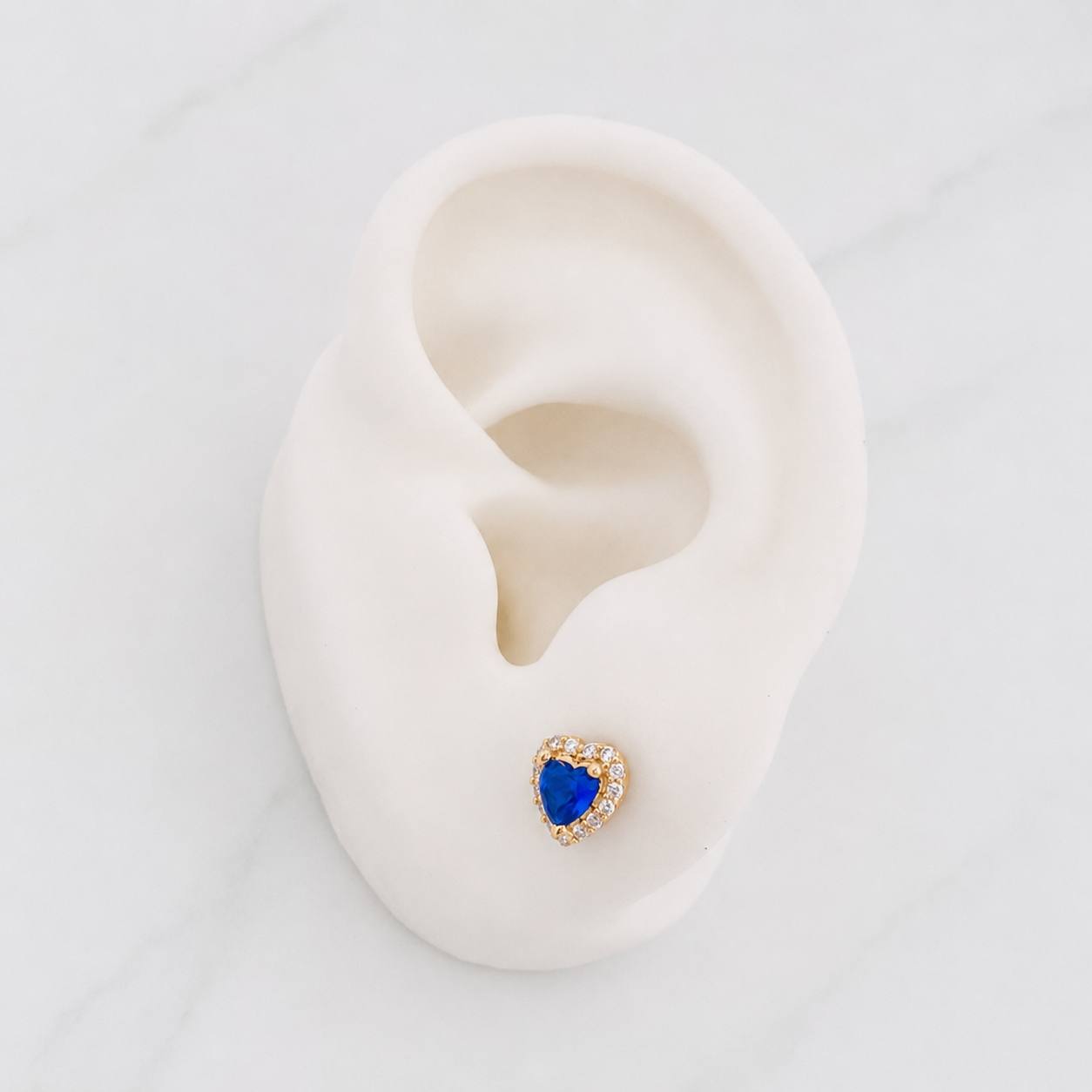 Topos Corazon Tupido 1.6g / 6.25mm Oro Amarillo 18K