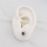 Topos Corazon Tupido 1.45g / 6.3mm Oro Amarillo 18K