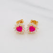 Topos Corazon Tupido 2.1g / 6.5mm Oro Amarillo 18K