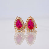 Topos Lagrima Tupido 1.15g / 5.45mm Oro Amarillo 18K
