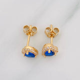 Topos Corazon Tupido 1.6g / 6.25mm Oro Amarillo 18K
