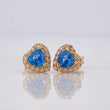 Topos Corazon Tupido 1.45g / 6.3mm Oro Amarillo 18K