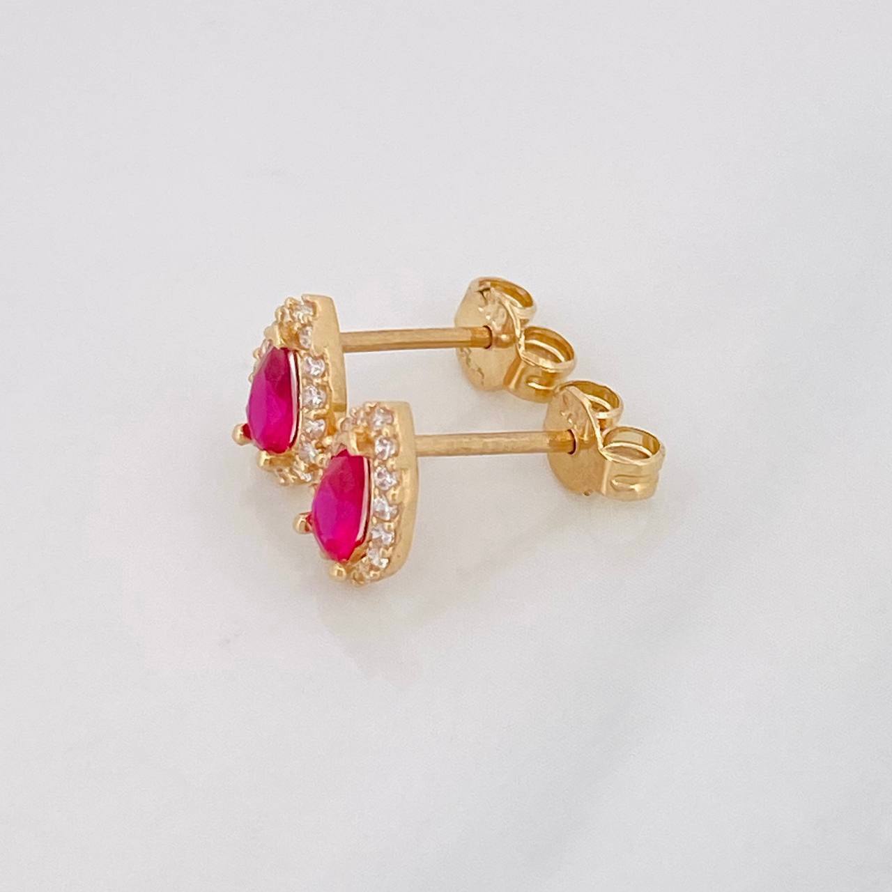 Topos Lagrima Tupido 1.15g / 5.45mm Oro Amarillo 18K
